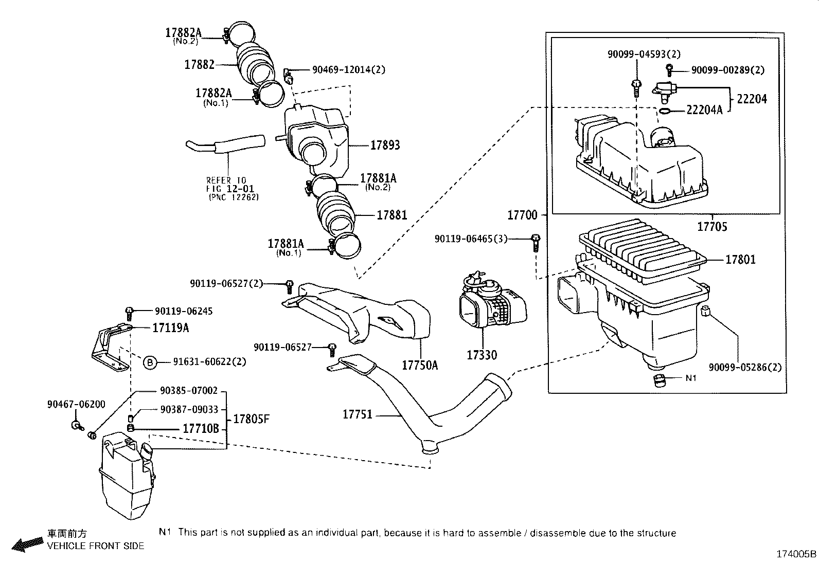 17705-20170 CAP SUB-ASSY, AIR CLEANER product image