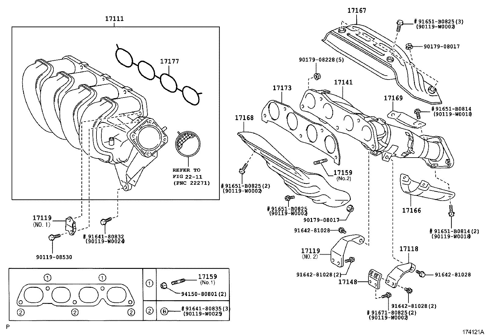 17118-0G010 STAY, MANIFOLD product image