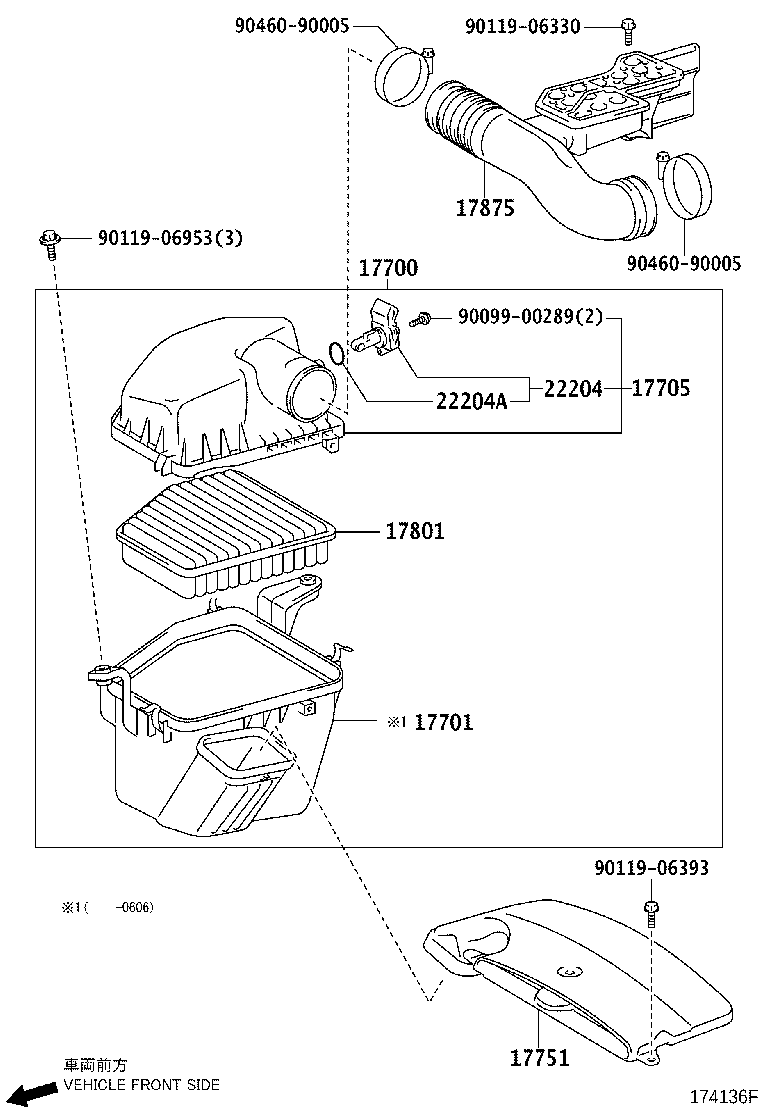 17700-31550 CLEANER ASSY, AIR product image