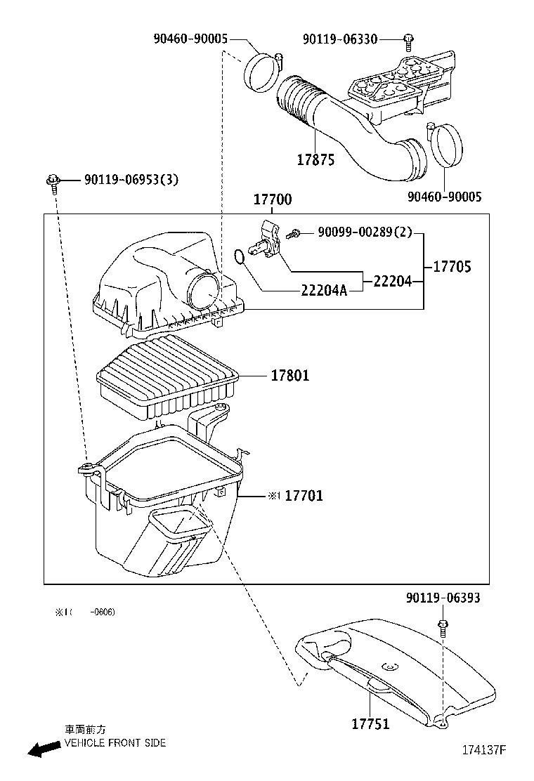 17700-31550 CLEANER ASSY, AIR product image