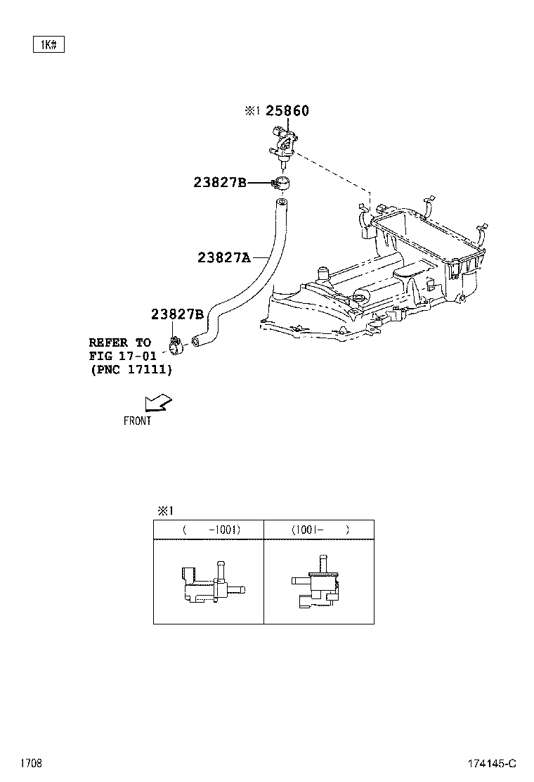 17650-97403 VALVE ASSY, VACUUM SWITCHING, NO.1 product image