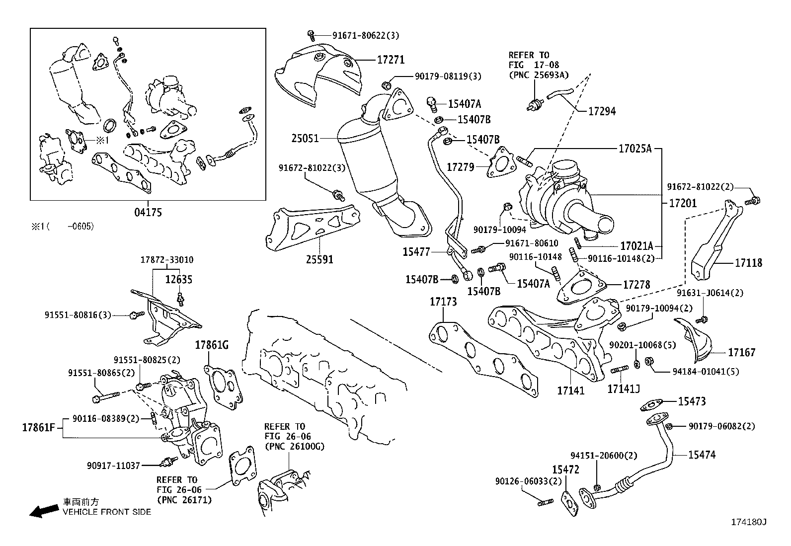 17104-0D121 MANIFOLD, EXHAUST product image