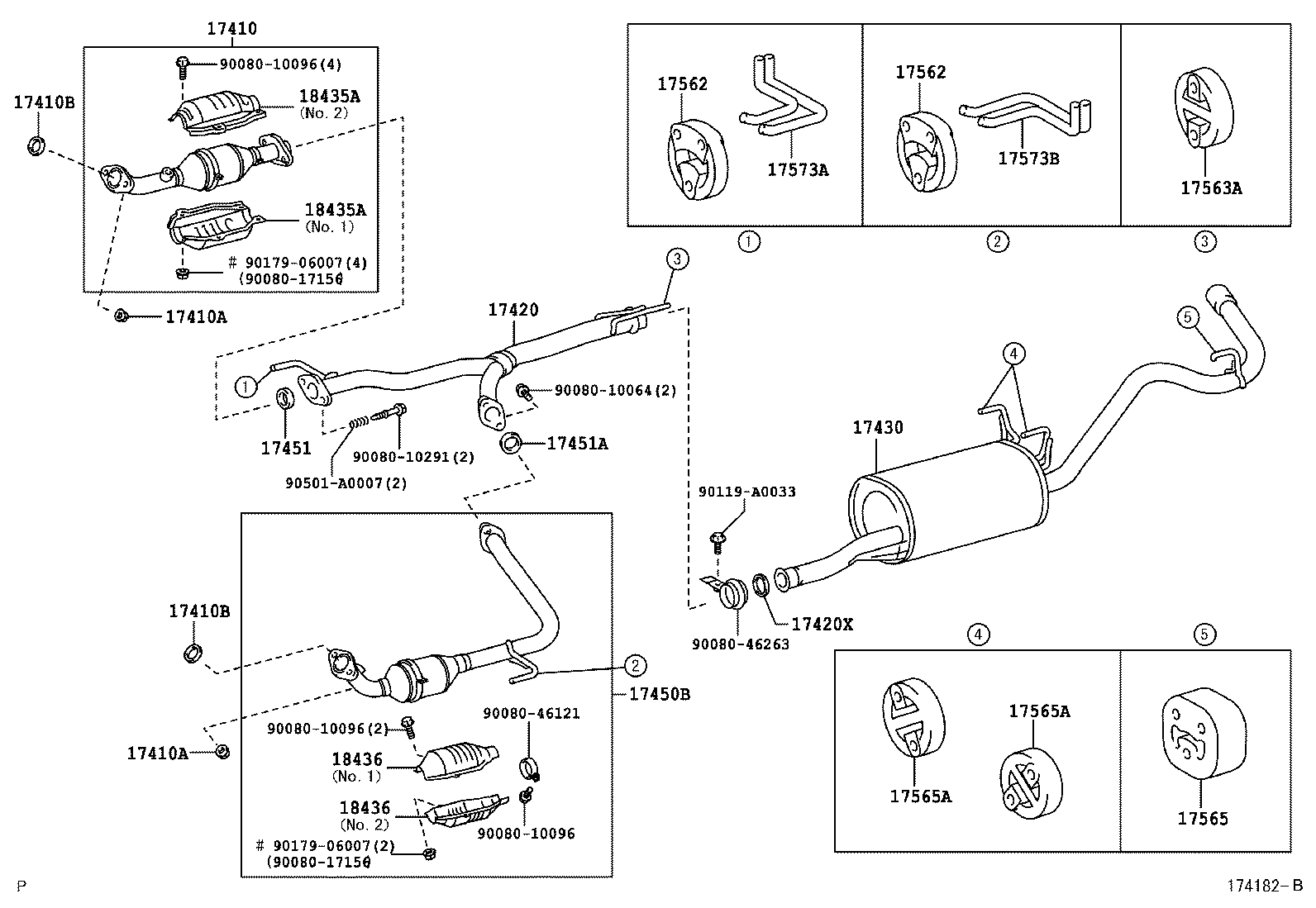 17405-07010 PIPE ASSY, EXHAUST, TAIL product image