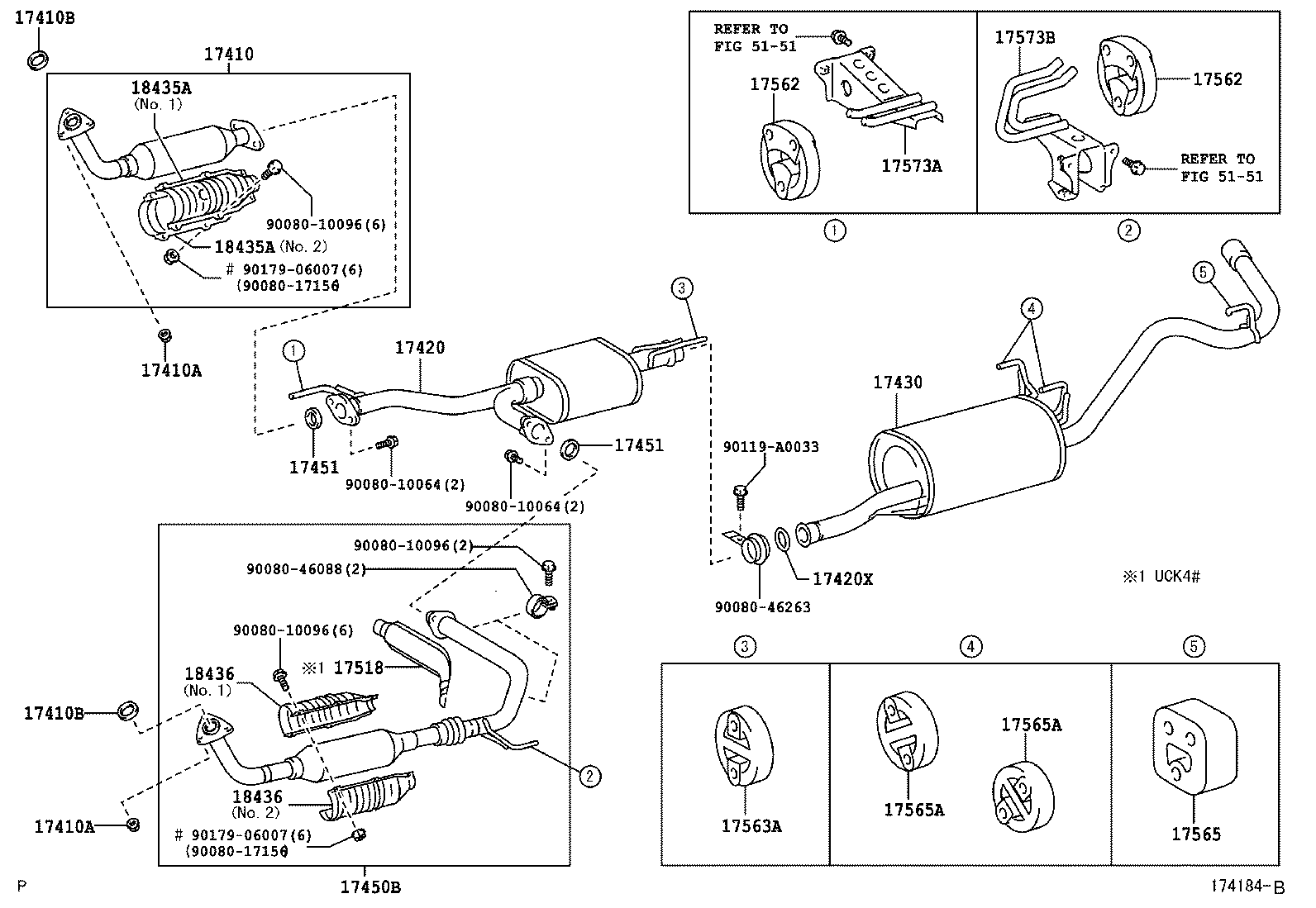 17405-07010 PIPE ASSY, EXHAUST, TAIL product image