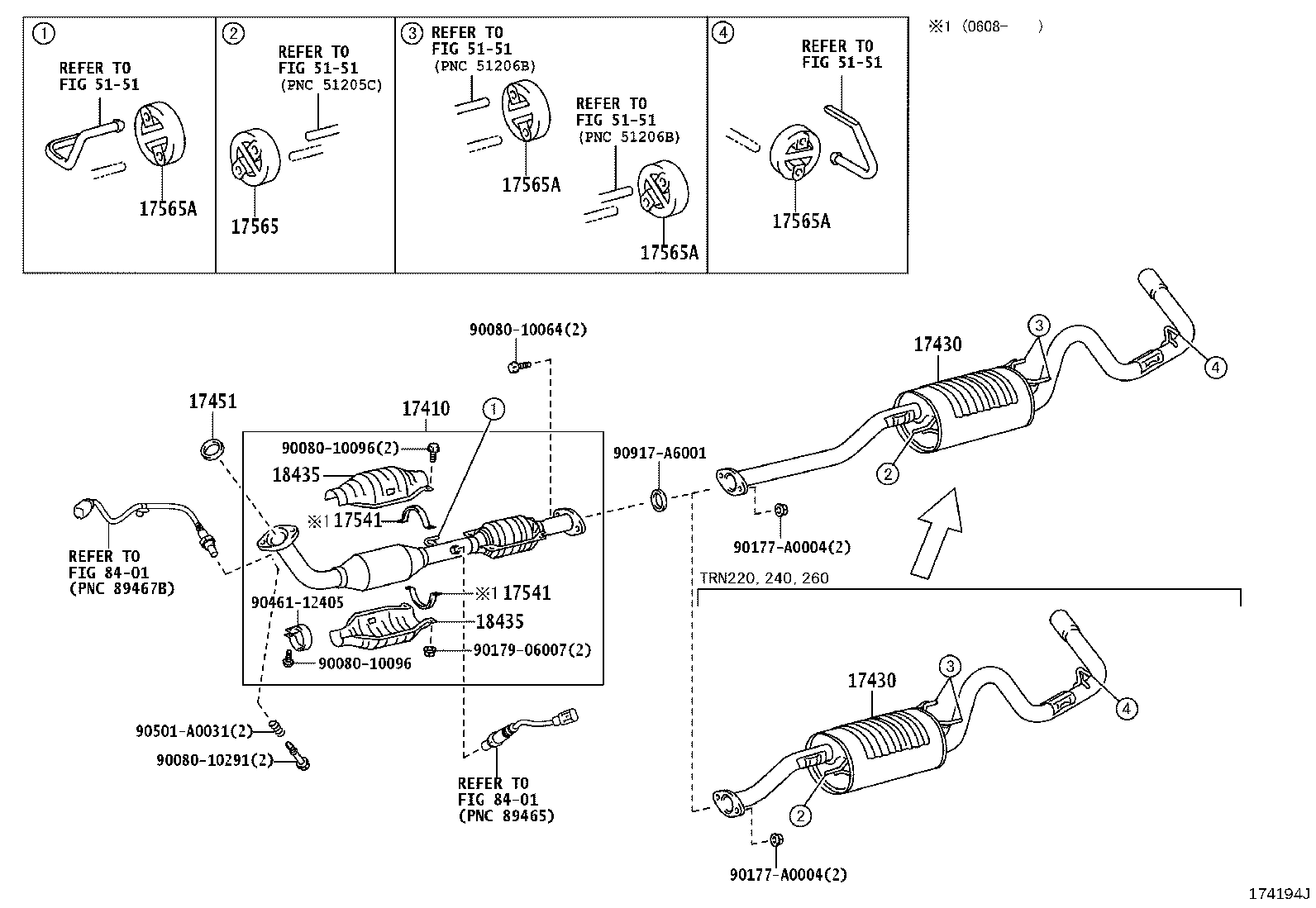 17430-0C100 PIPE ASSY, EXHAUST, TAIL product image