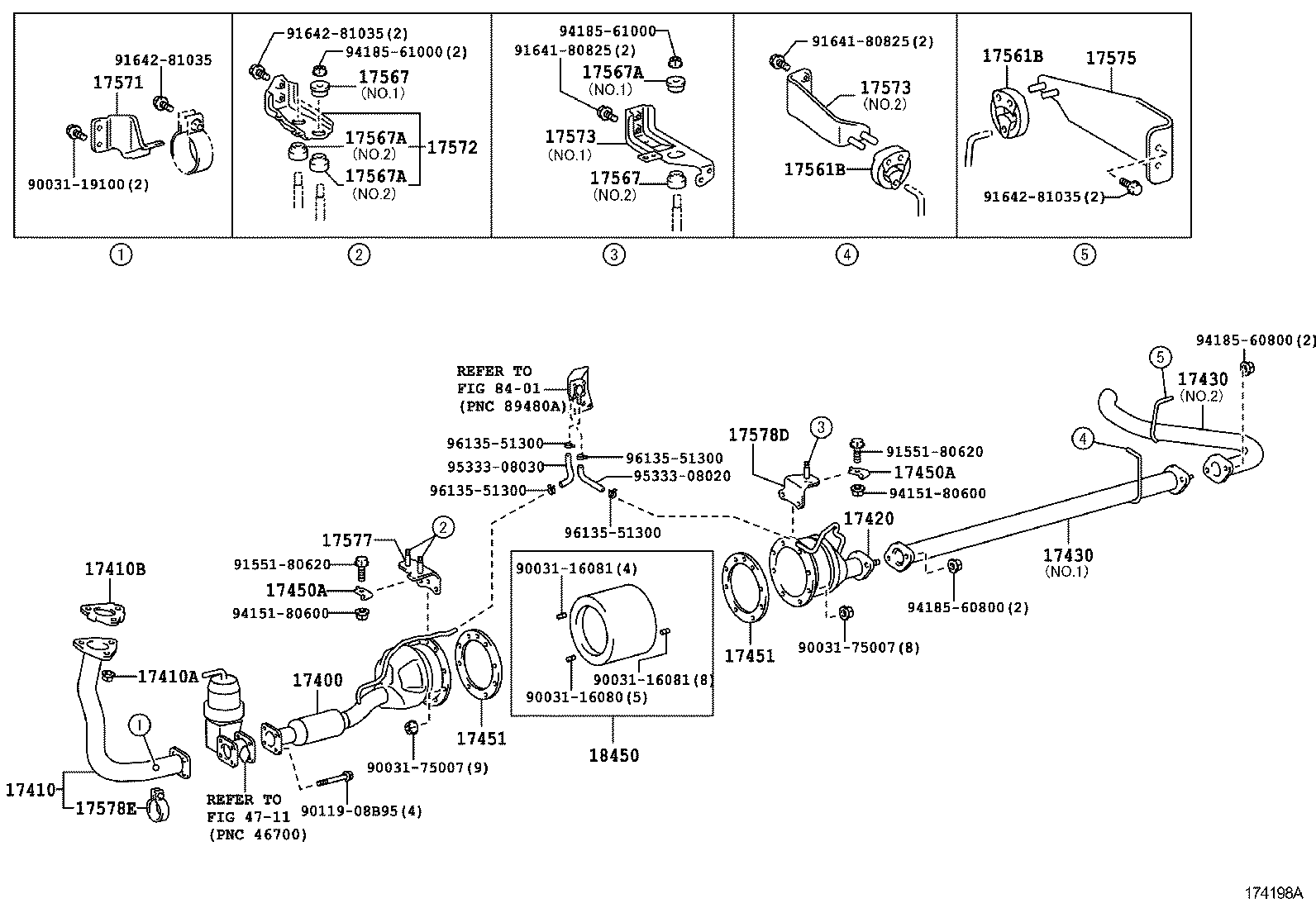 17405-78680 PIPE ASSY, EXHAUST, TAIL product image