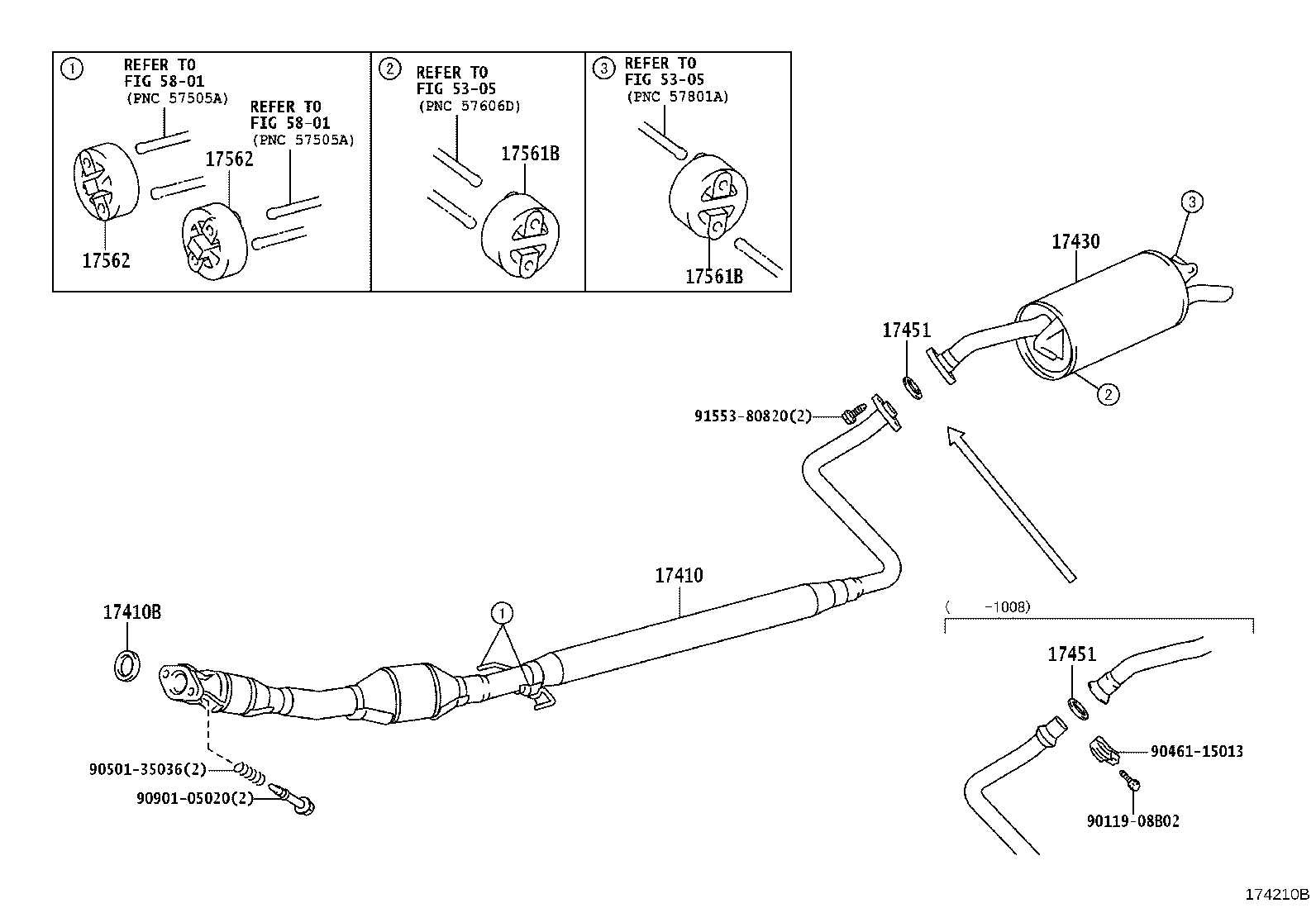 17430-21810 PIPE ASSY, EXHAUST, TAIL product image