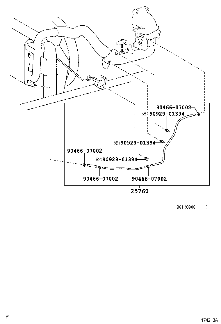 25860-17080 VALVE ASSY, VACUUM SWITCHING, NO.1 product image