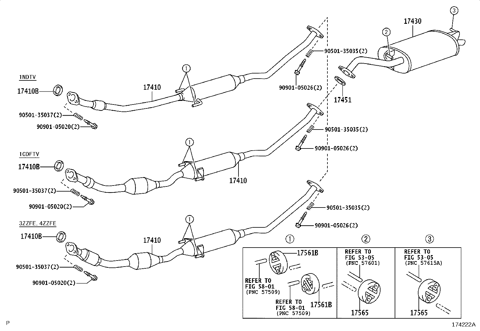 17430-22320 PIPE ASSY, EXHAUST, TAIL product image