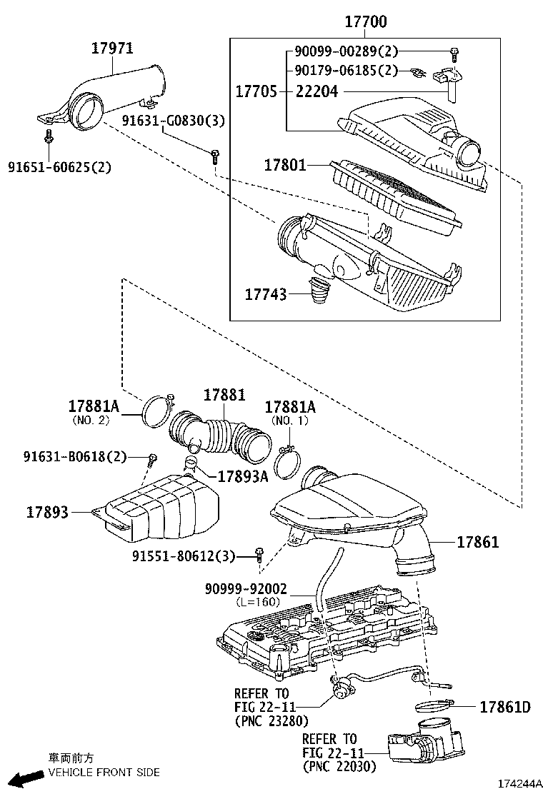 17705-30131 CAP SUB-ASSY, AIR CLEANER product image