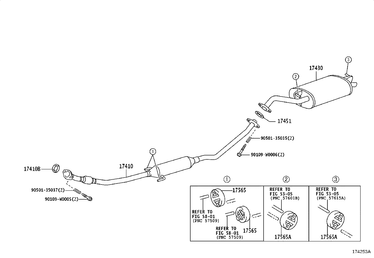 17430-0D300 PIPE ASSY, EXHAUST, TAIL product image