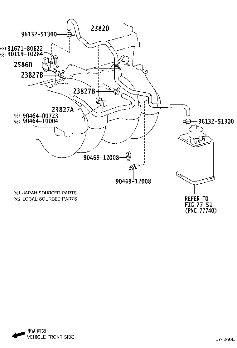 25860-30140 VALVE ASSY, VACUUM SWITCHING, NO.1 product image