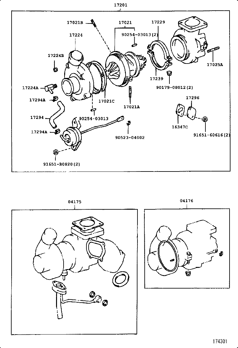 17141-78190 MANIFOLD, EXHAUST product image
