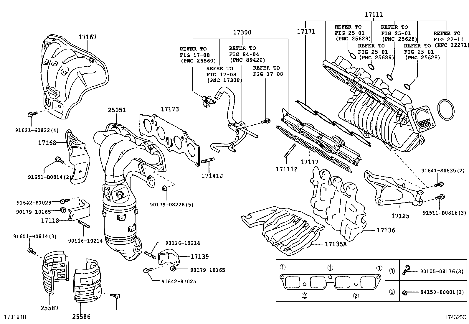 25586-28060 INSULATOR, MANIFOLD CONVERTER, NO.1 product image