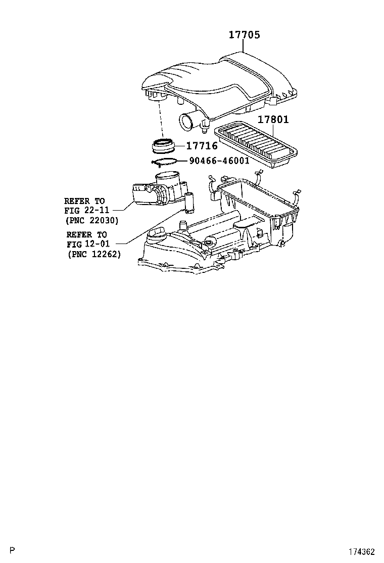 17705-37071 CAP SUB-ASSY, AIR CLEANER product image