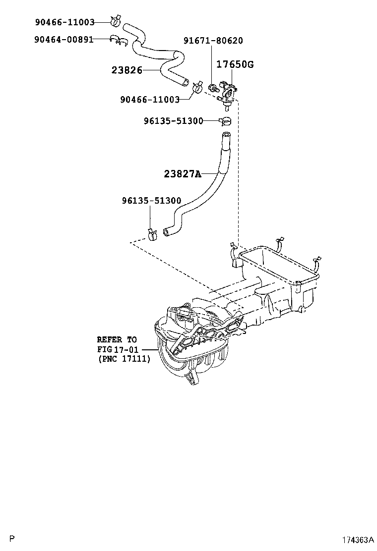 17361-37011 TUBE, AIR product image
