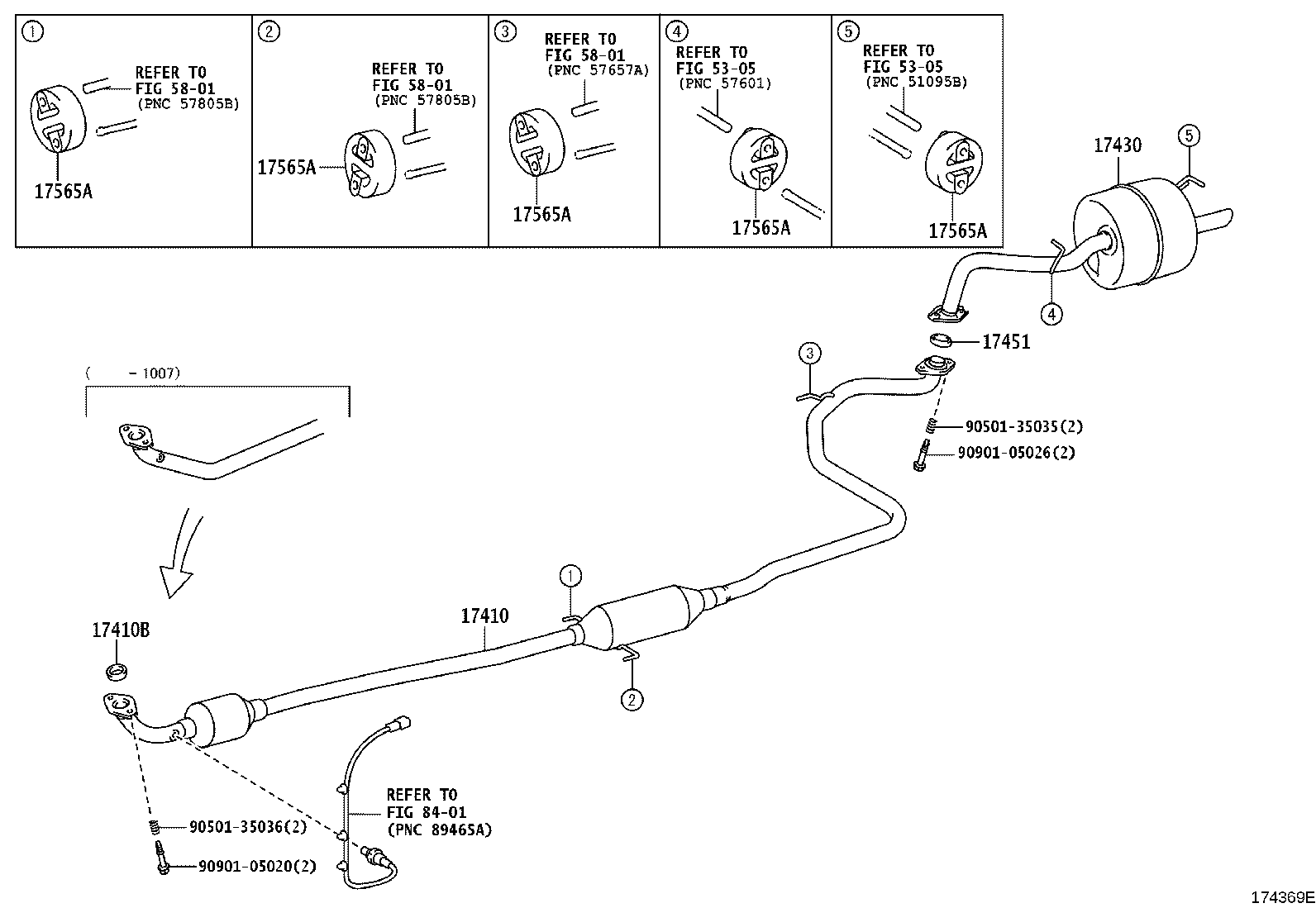 17430-21511 PIPE ASSY, EXHAUST, TAIL product image