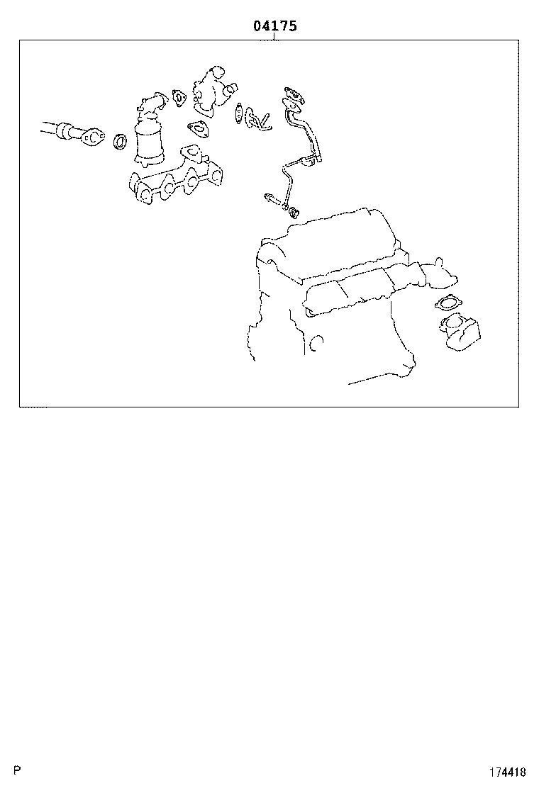 17118-0G010 STAY, MANIFOLD product image