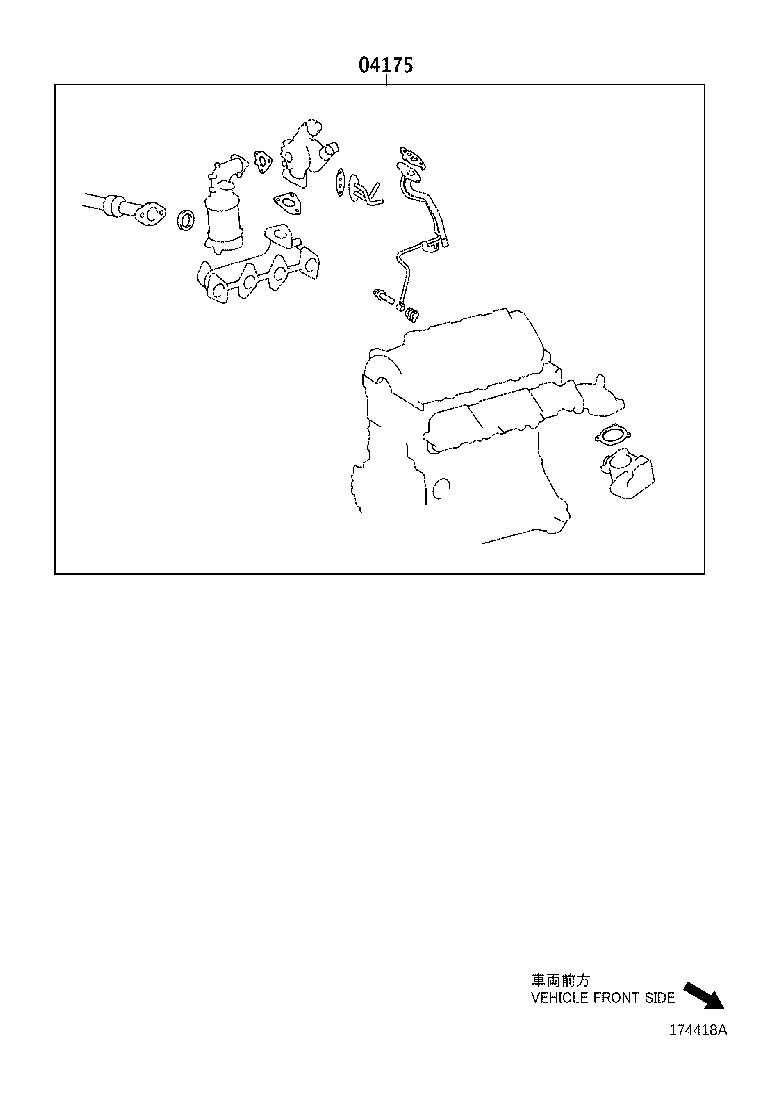 17104-0D121 MANIFOLD, EXHAUST product image