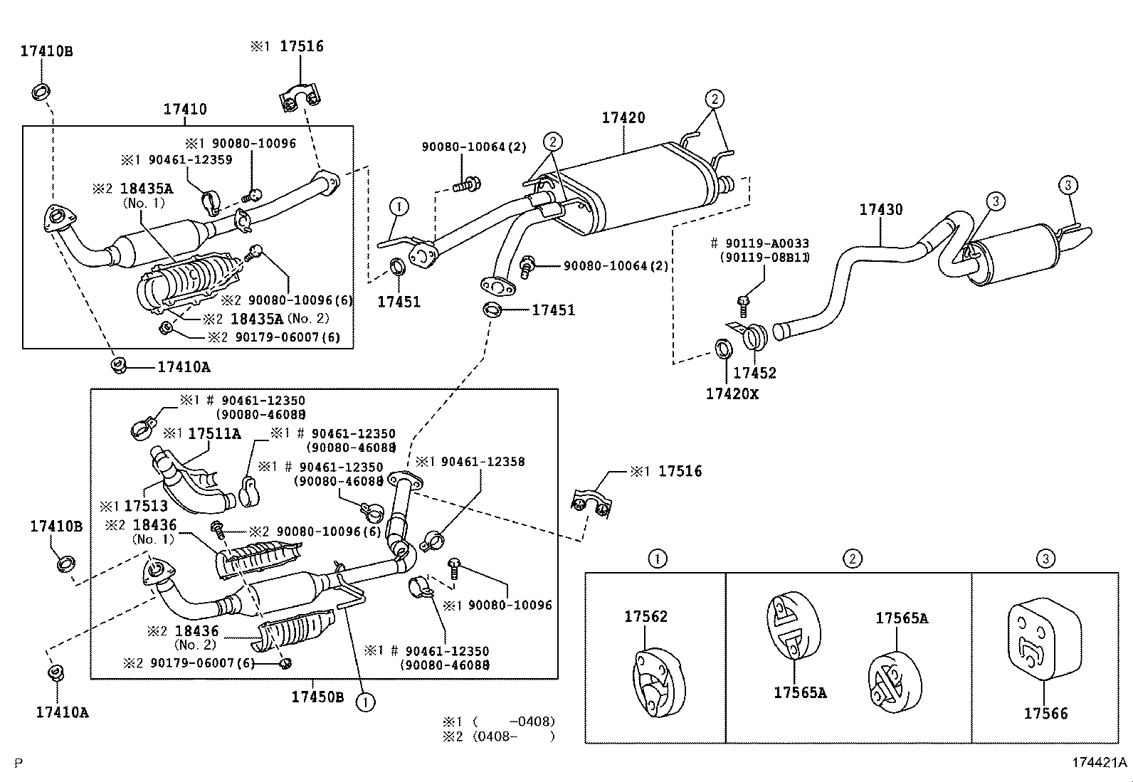 17405-0F030 PIPE ASSY, EXHAUST, TAIL product image
