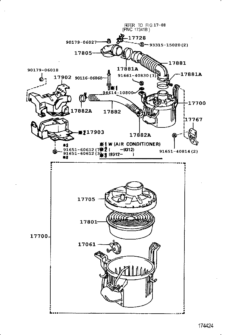 17705-64210 CAP SUB-ASSY, AIR CLEANER product image