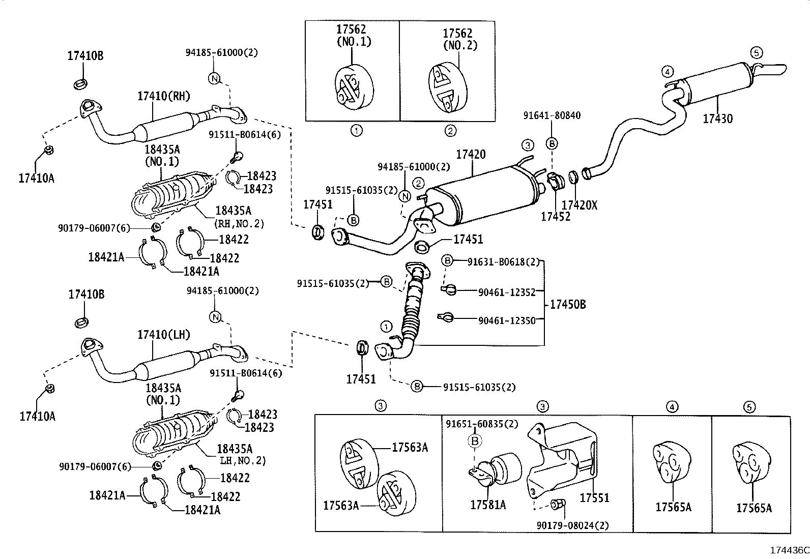 17405-50030 PIPE ASSY, EXHAUST, TAIL product image