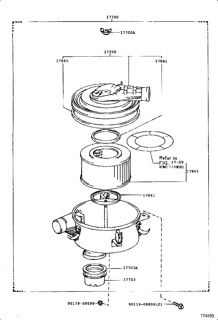 17700-17280 CLEANER ASSY, AIR product image