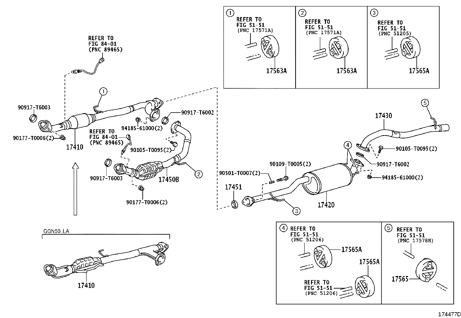 17405-0L090 PIPE ASSY, EXHAUST, TAIL product image