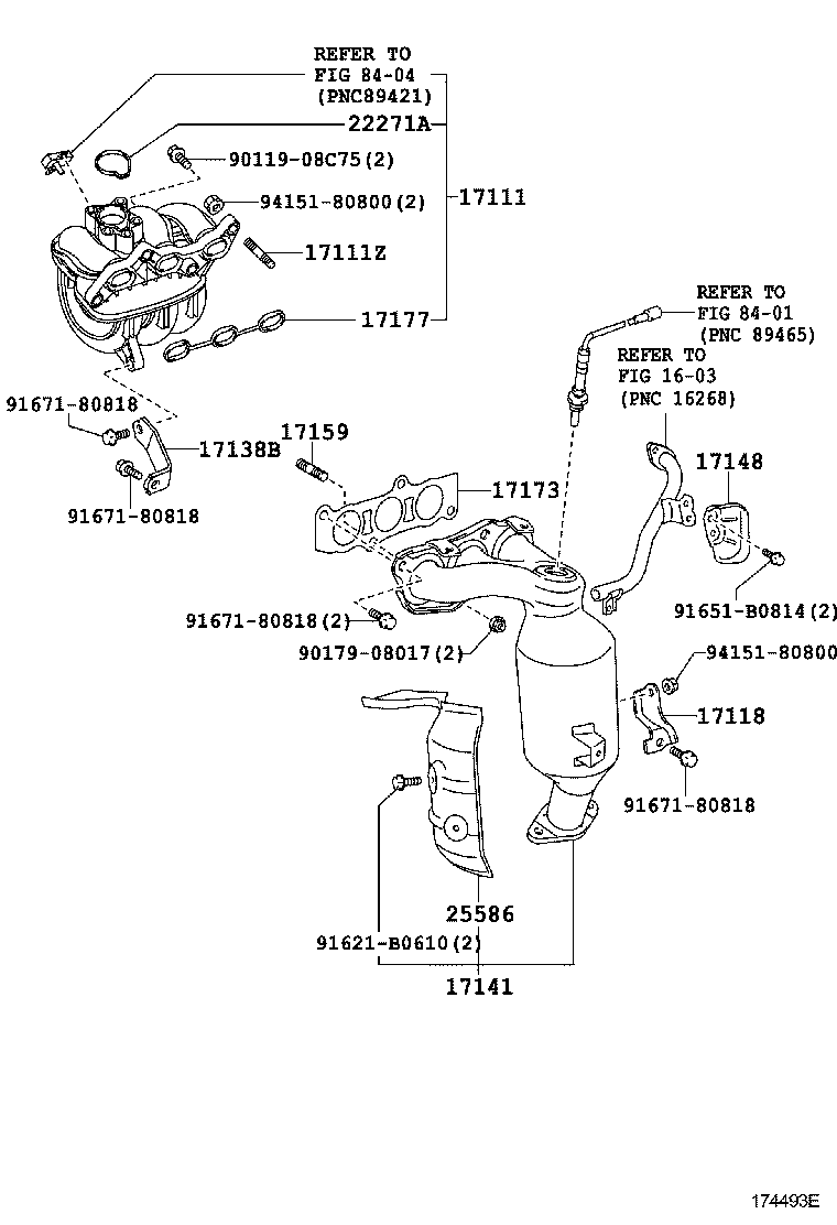 17118-37010 STAY, MANIFOLD product image