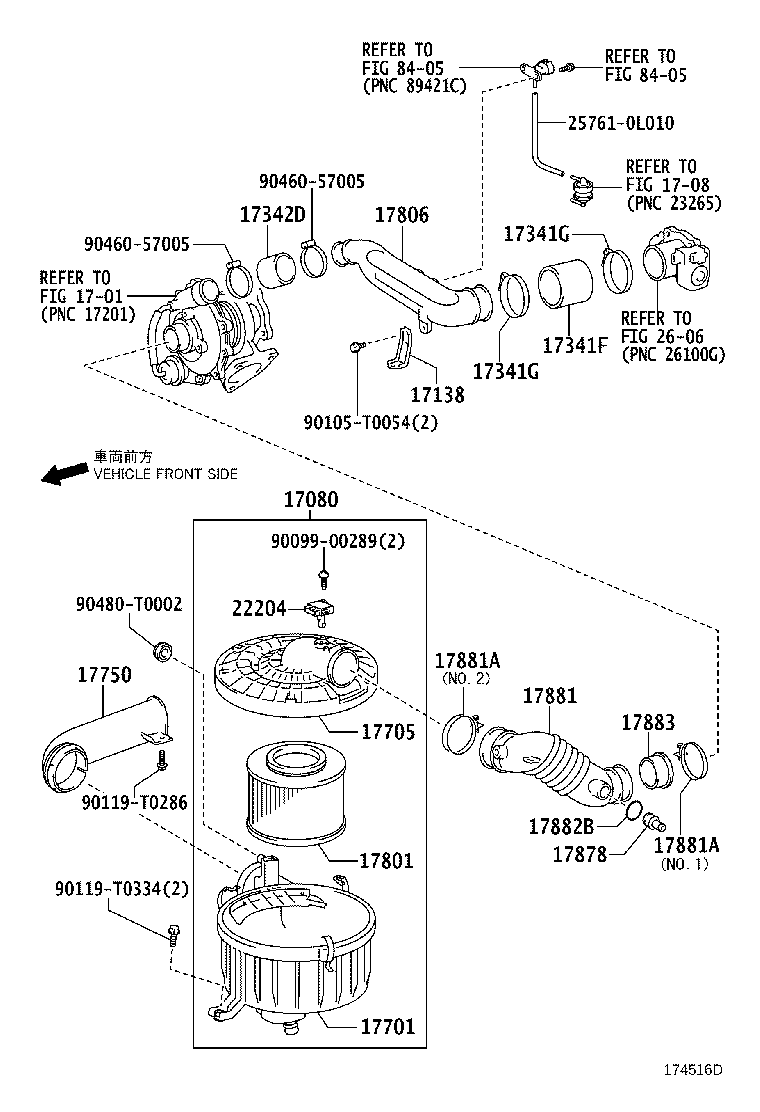 17701-0C080 CASE SUB-ASSY, AIR CLEANER product image