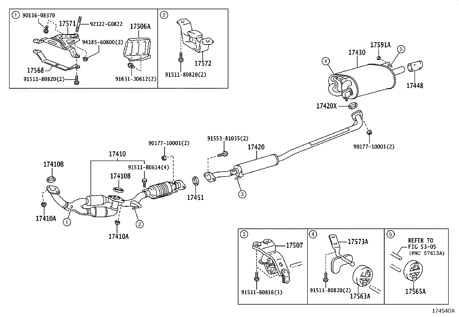 17430-0H090 PIPE ASSY, EXHAUST, TAIL product image