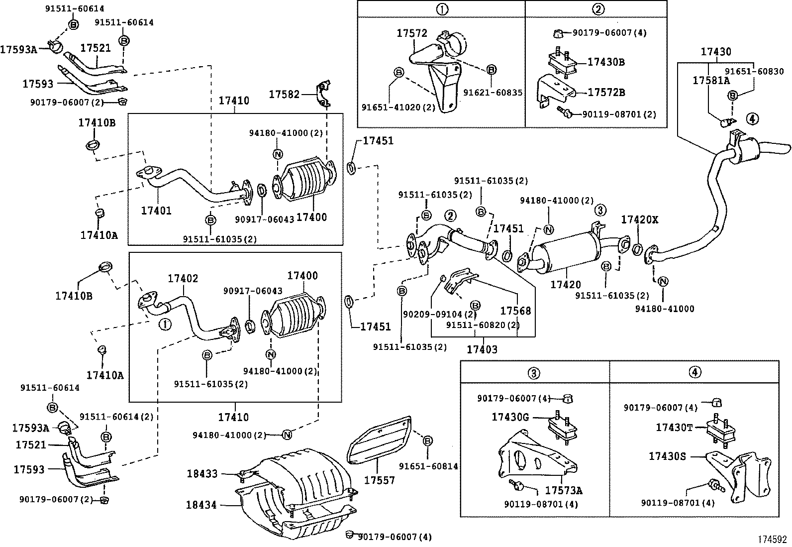17405-17020 PIPE ASSY, EXHAUST, TAIL product image