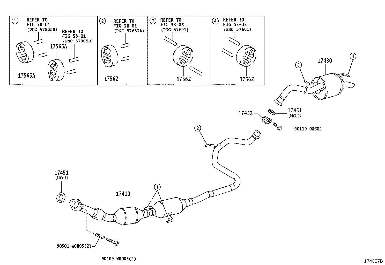 17430-0Q020 PIPE ASSY, EXHAUST, TAIL product image