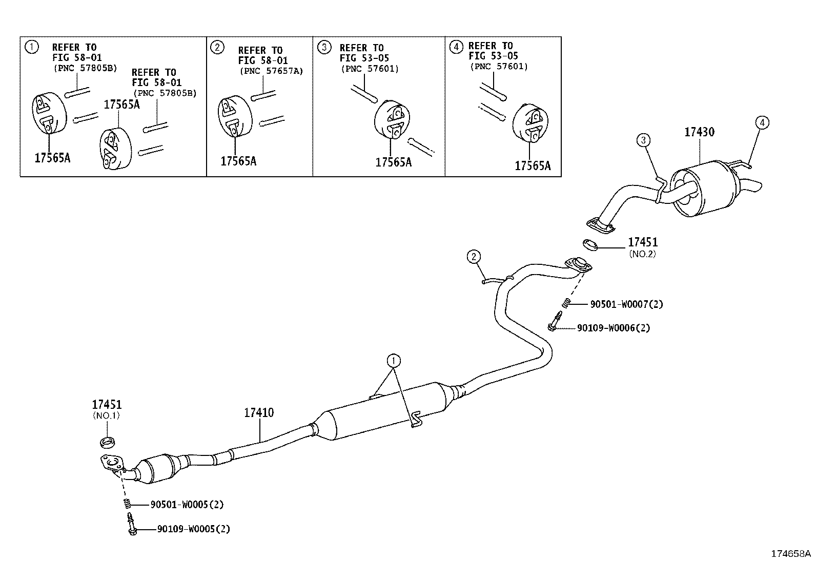 17430-0Q020 PIPE ASSY, EXHAUST, TAIL product image