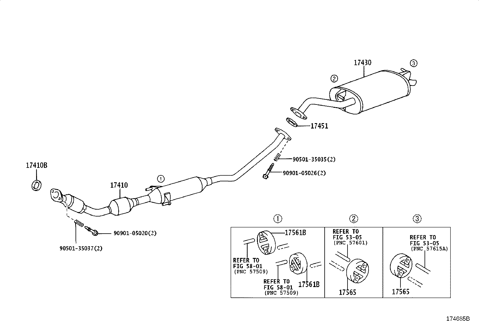 17430-21431 PIPE ASSY, EXHAUST, TAIL product image