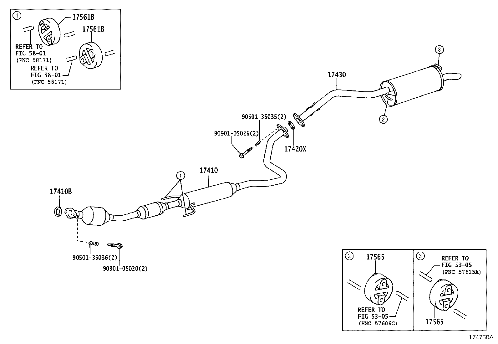 17430-21770 PIPE ASSY, EXHAUST, TAIL product image