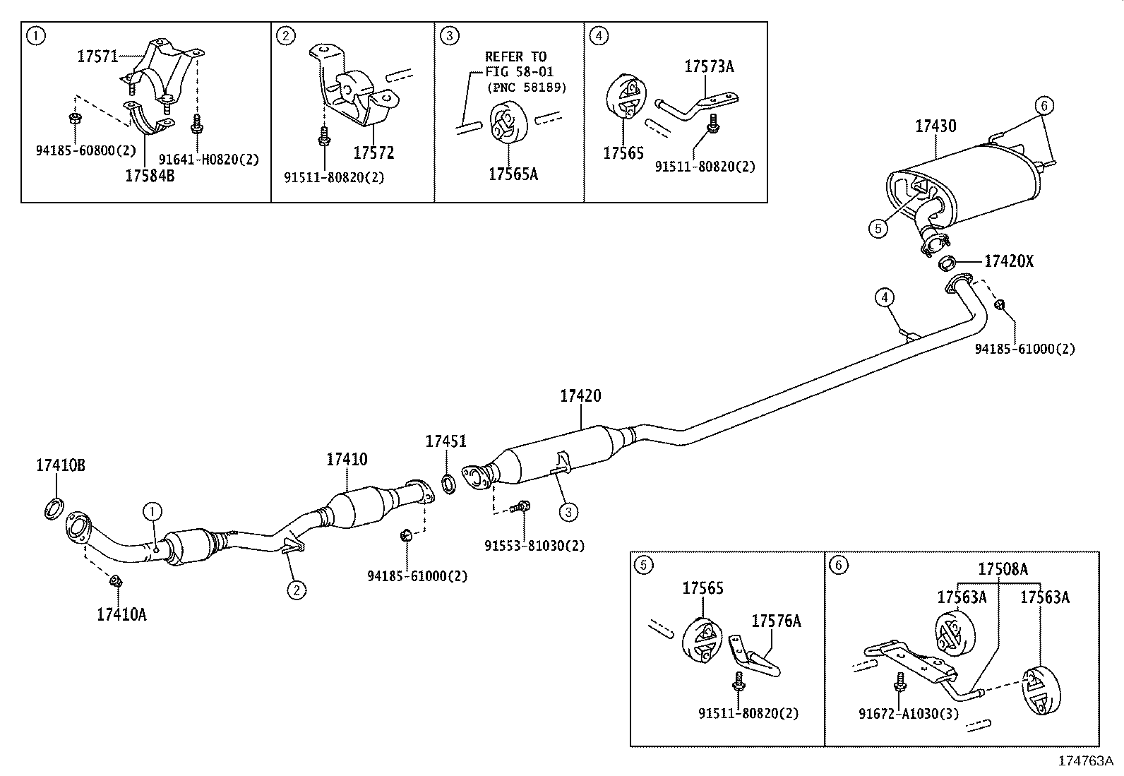 17430-28710 PIPE ASSY, EXHAUST, TAIL product image