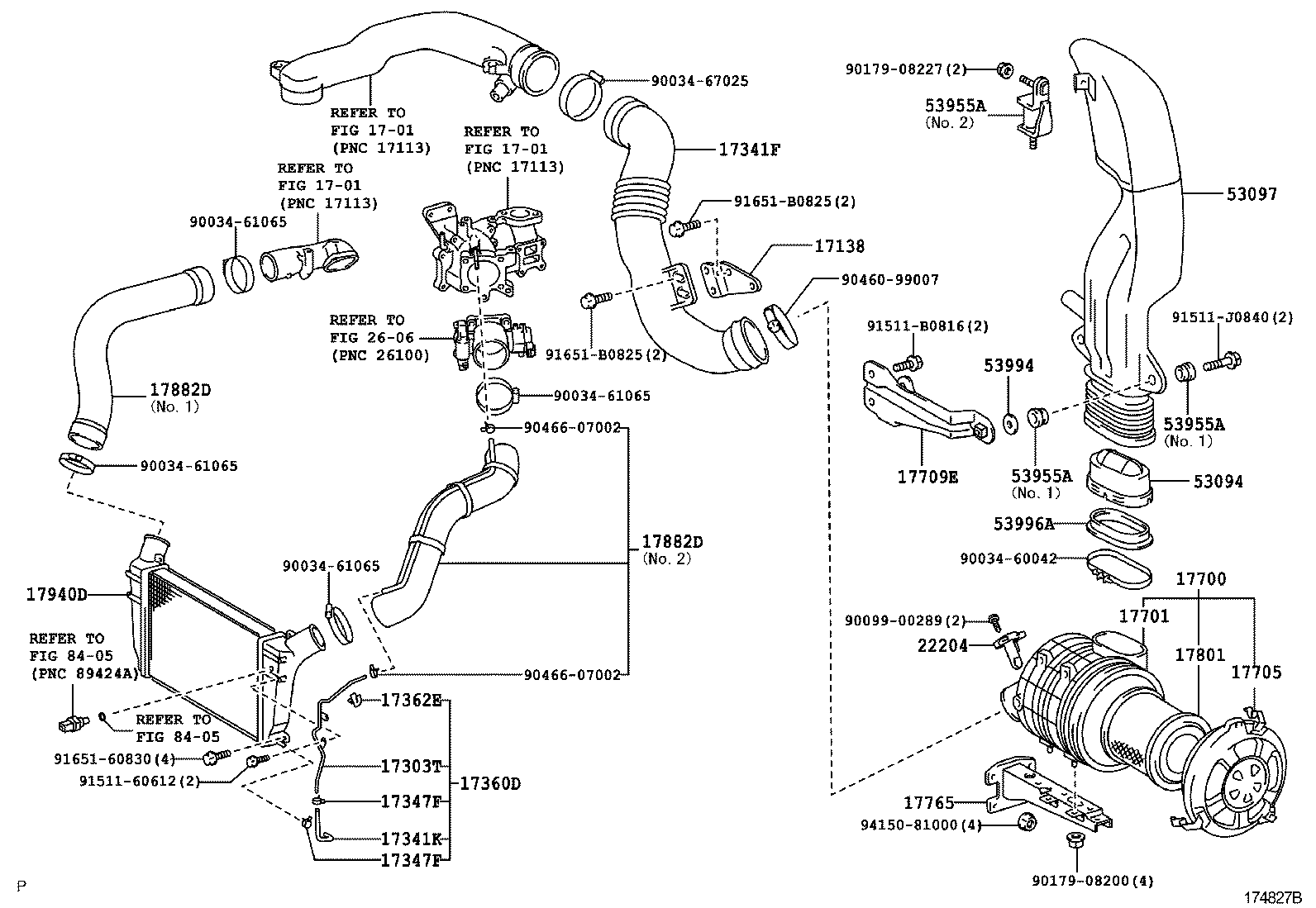 90034-61065 CLAMP OR CLIP(FOR AIR HOSE, NO.1) product image