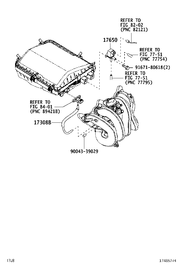 Toyota 44750-B4030 HOSE SUB-ASSY, VACUUM