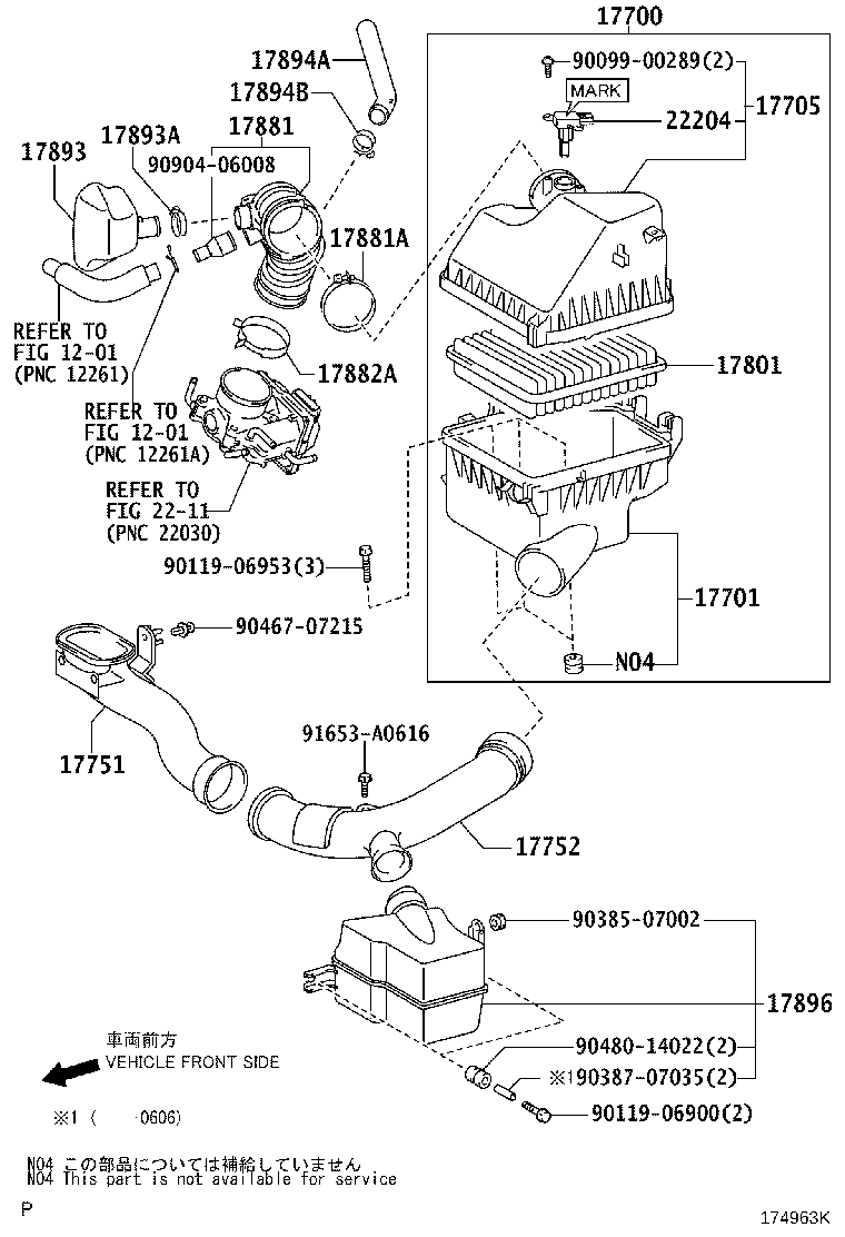 17705-28270 CAP SUB-ASSY, AIR CLEANER product image