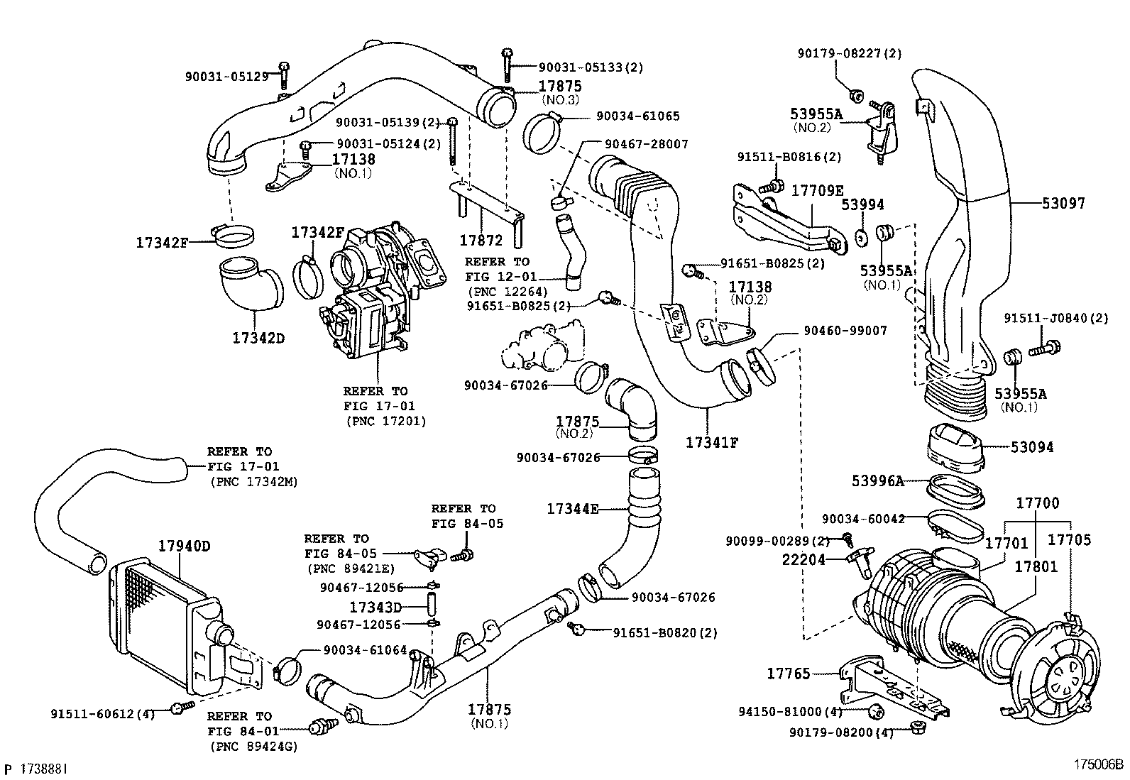 17030-58010 HOSE, AIR, NO.1 product image