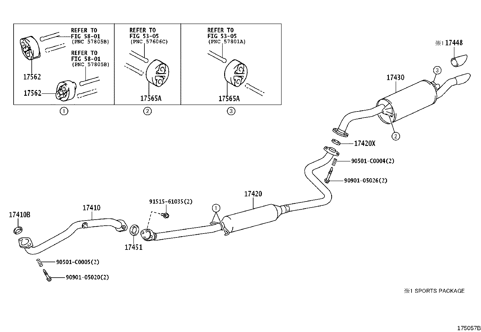 17430-02260 PIPE ASSY, EXHAUST, TAIL product image