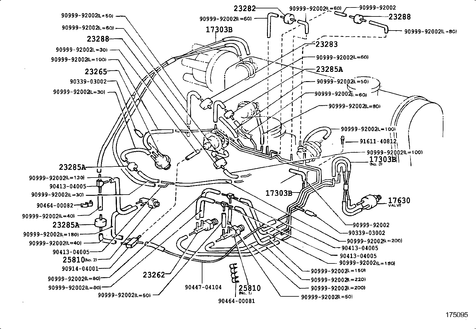 25760-11040 HOSE ASSY, VACUUM TRANSMITTING product image