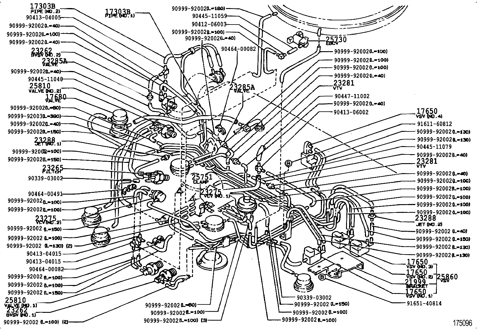 25760-11040 HOSE ASSY, VACUUM TRANSMITTING product image
