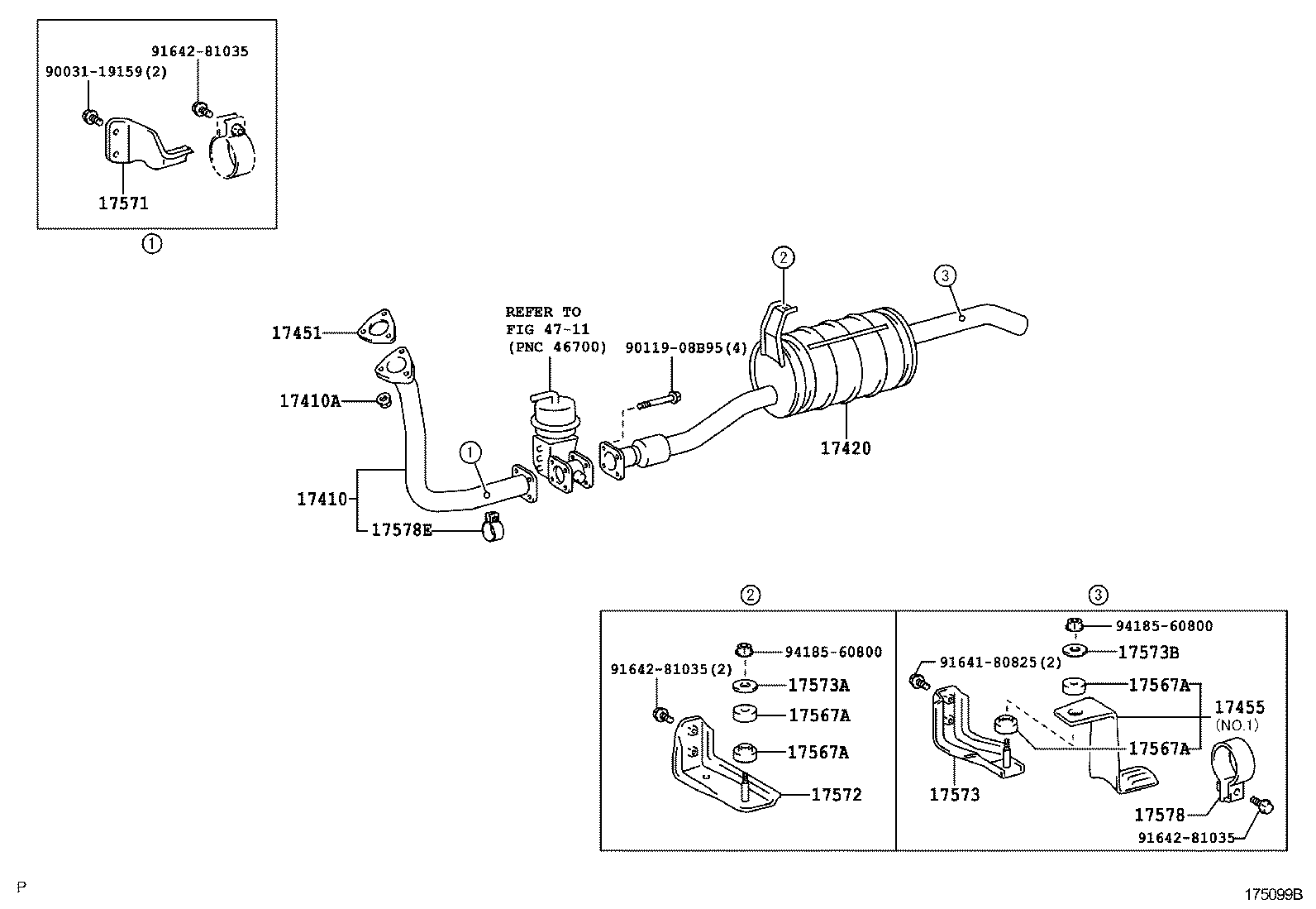17405-58720 PIPE ASSY, EXHAUST, TAIL product image