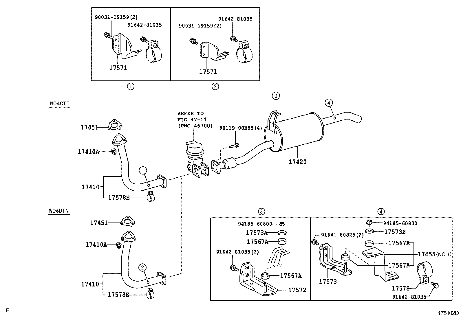 17405-58720 PIPE ASSY, EXHAUST, TAIL product image