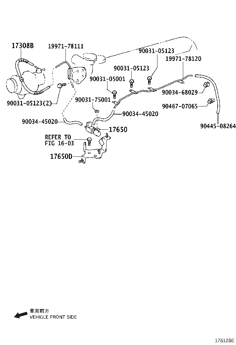 23211-78160 BRACKET, VACUUM SWITCHING VALVE product image