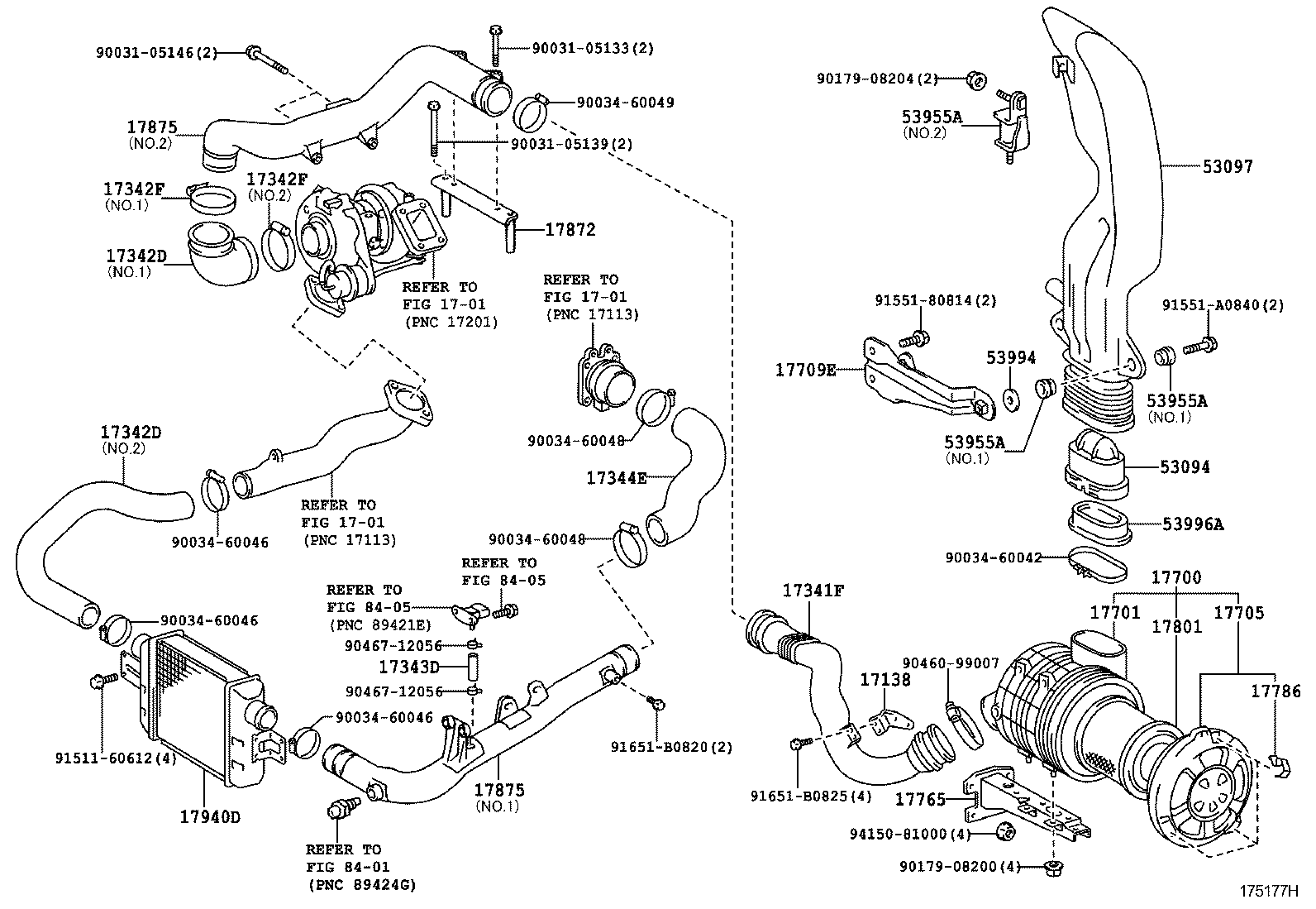 17030-58010 HOSE, AIR, NO.1 product image