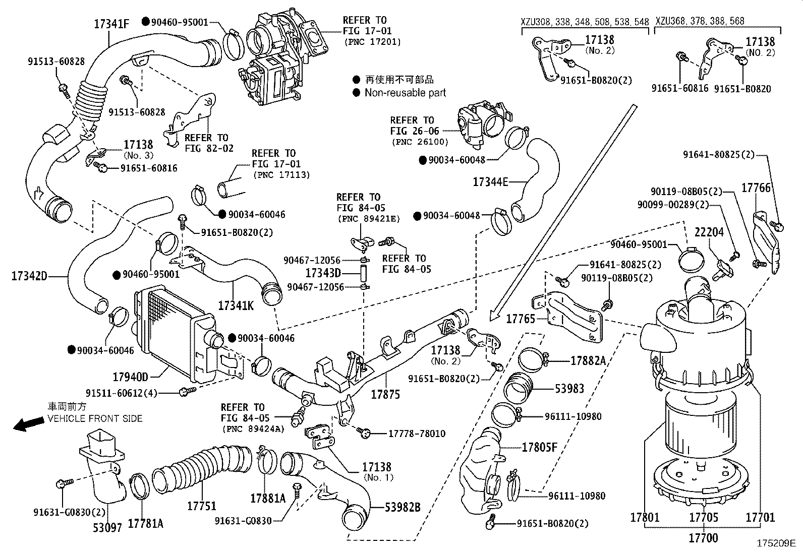 17360-78070 PIPE ASSY, AIR product image