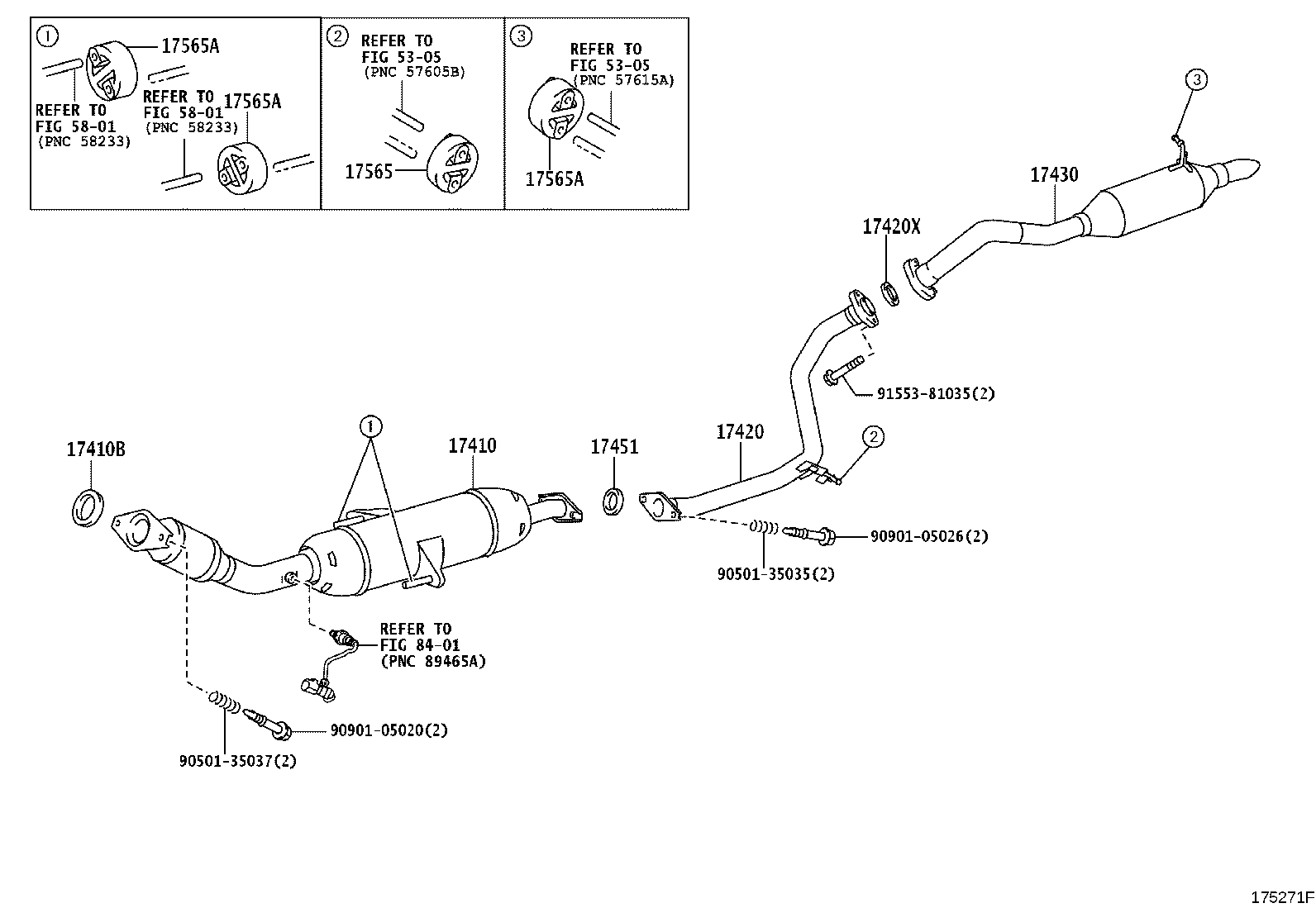 17430-26720 PIPE ASSY, EXHAUST, TAIL product image